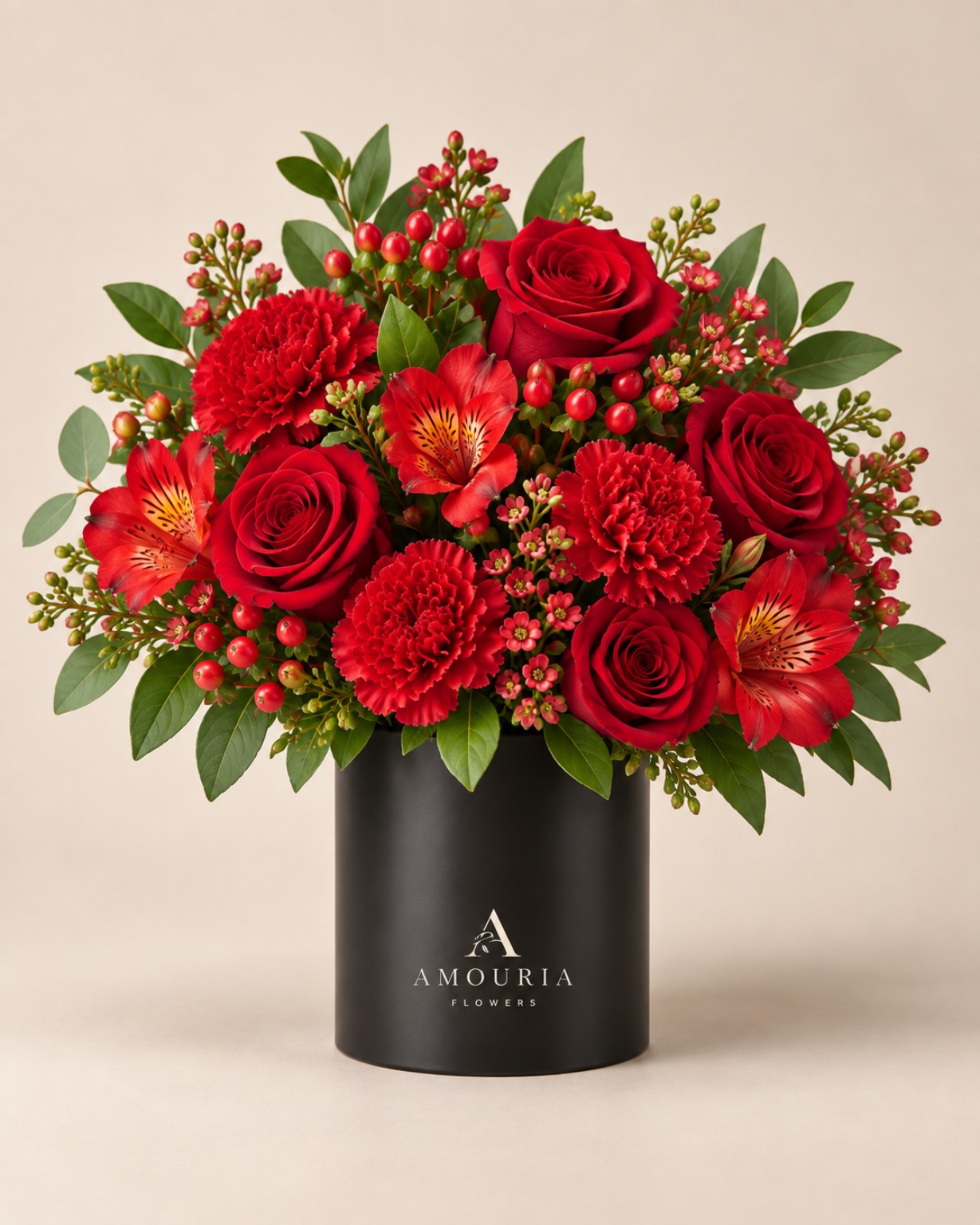 Amouria Passion – Kunstblumen-Komposition