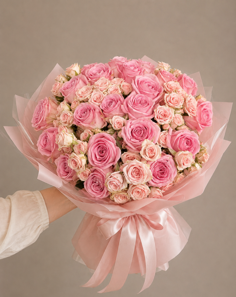 Amouria Blumen Klagenfurt Kärnten Lieferung online bestellen Blumenstrauß Rosen Sprayrosen