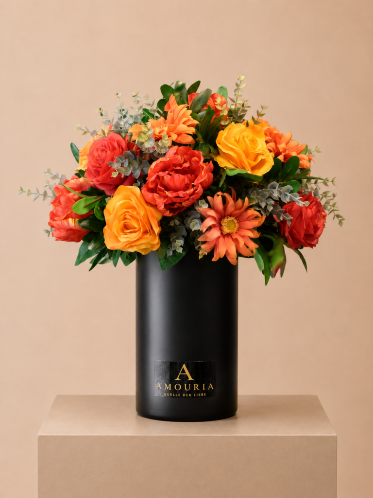 Amouria Blumen Klagenfurt Kärnten Lieferung online bestellen Blumenstrauß Pfingstrosen Gerbera Eucalyptus