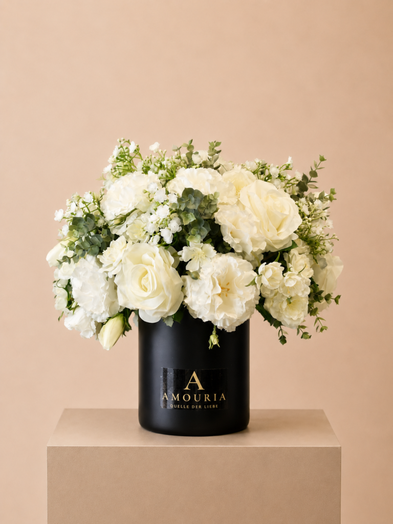 Amouria Blumen Klagenfurt Kärnten Lieferung online bestellen Blumenstrauß Pfingstrosen Gypsopfhila