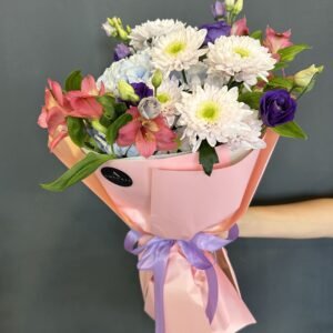 Amouria Blumen Klagenfurt K&auml;rnten Lieferung online bestellen Blumenstrau&szlig; Sunny Bliss, Chrysanthemen, Lisianthus,Hydragea